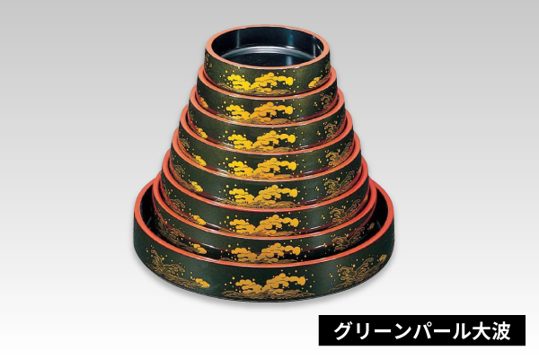 人気商品福井クラフト 寿司桶 日本製 デラックス富士桶 9寸 2人用 梨地老